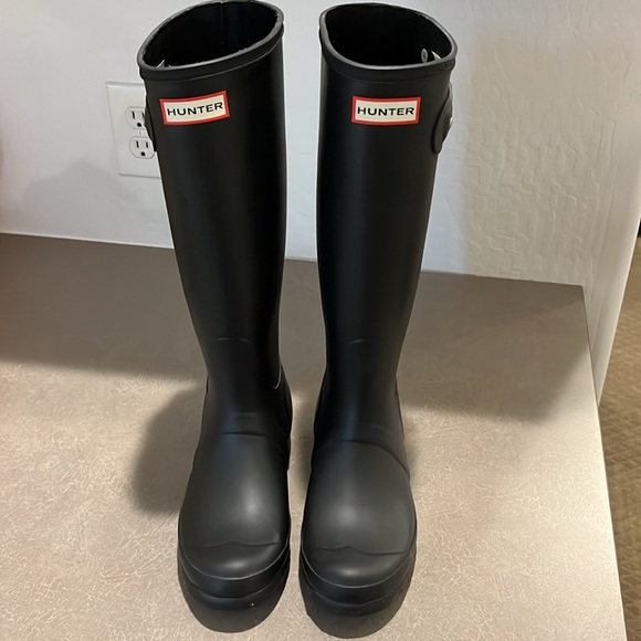 Hunter Tall Black Rubber Boots - Picture 7 of 15